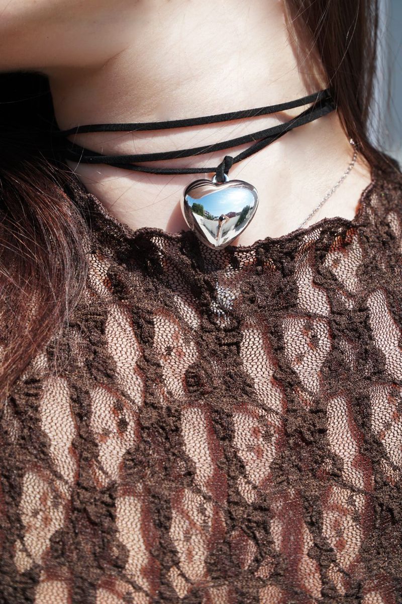 Collana Cuore Argento — Accessori